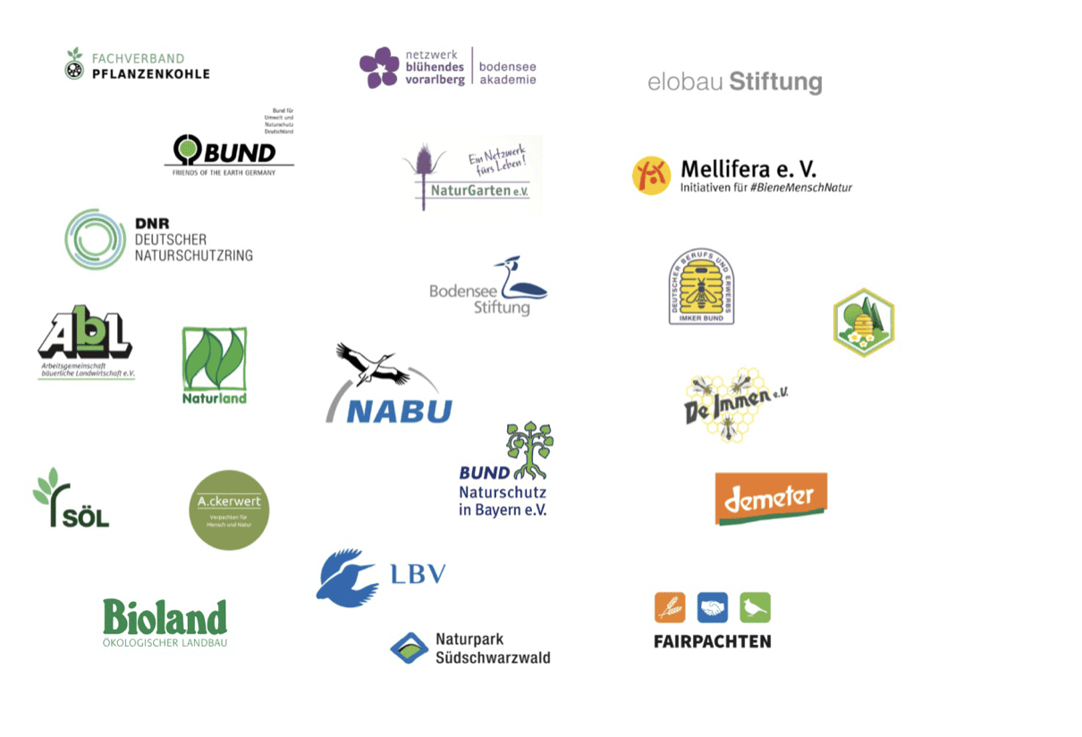 Logos der Partner Einsatz für mehr Biodiversität: 